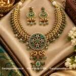 92.5 Silver Gold Polished Neckalce