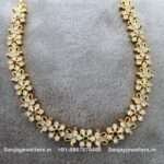92.5 Silver Gold-Polish Necklace