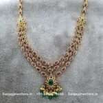 92.5 Silver Gold-Polish Necklace