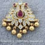 92.5 Silver Gold Polished Pendant