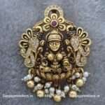 92.5 Silver Gold Polished Pendant