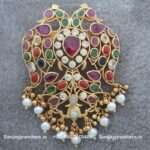 92.5 Silver Gold Polished Pendant