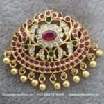 92.5 Silver Gold Polished Pendant