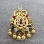 92.5 Silver Gold Polished Pendant